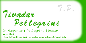 tivadar pellegrini business card